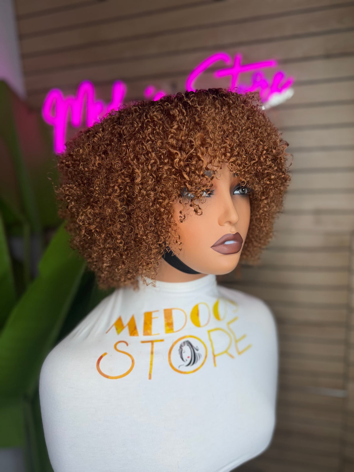 Frange kinky curly short 180%