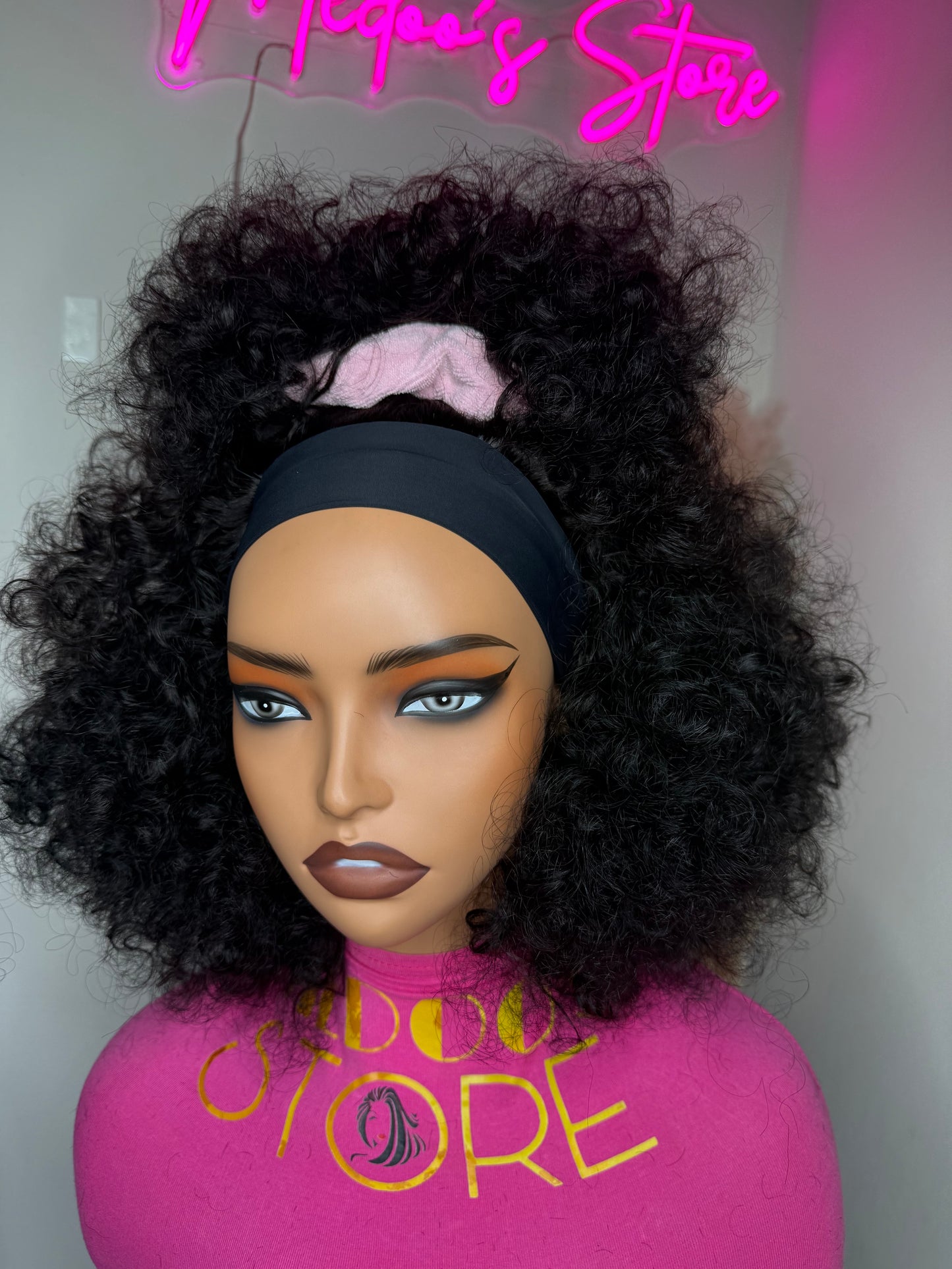 Headband bouncy wig 300 density