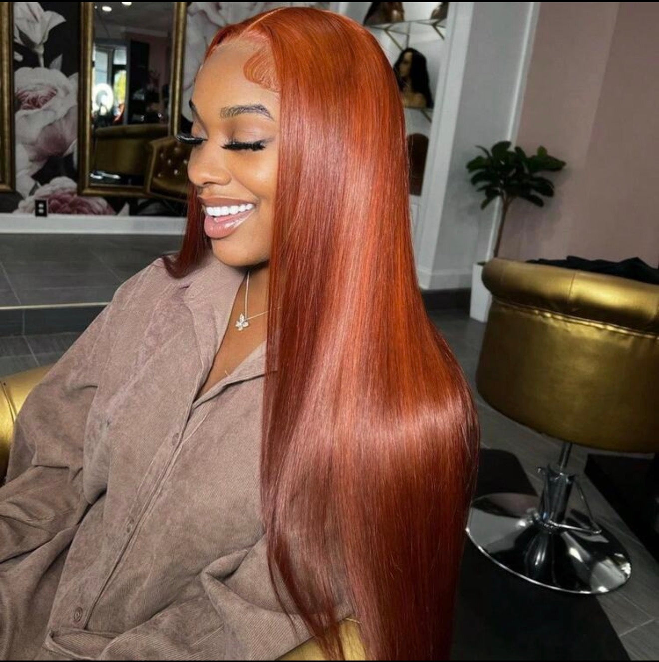 Color #33 Wig full frontal 13x4 straight 200% density