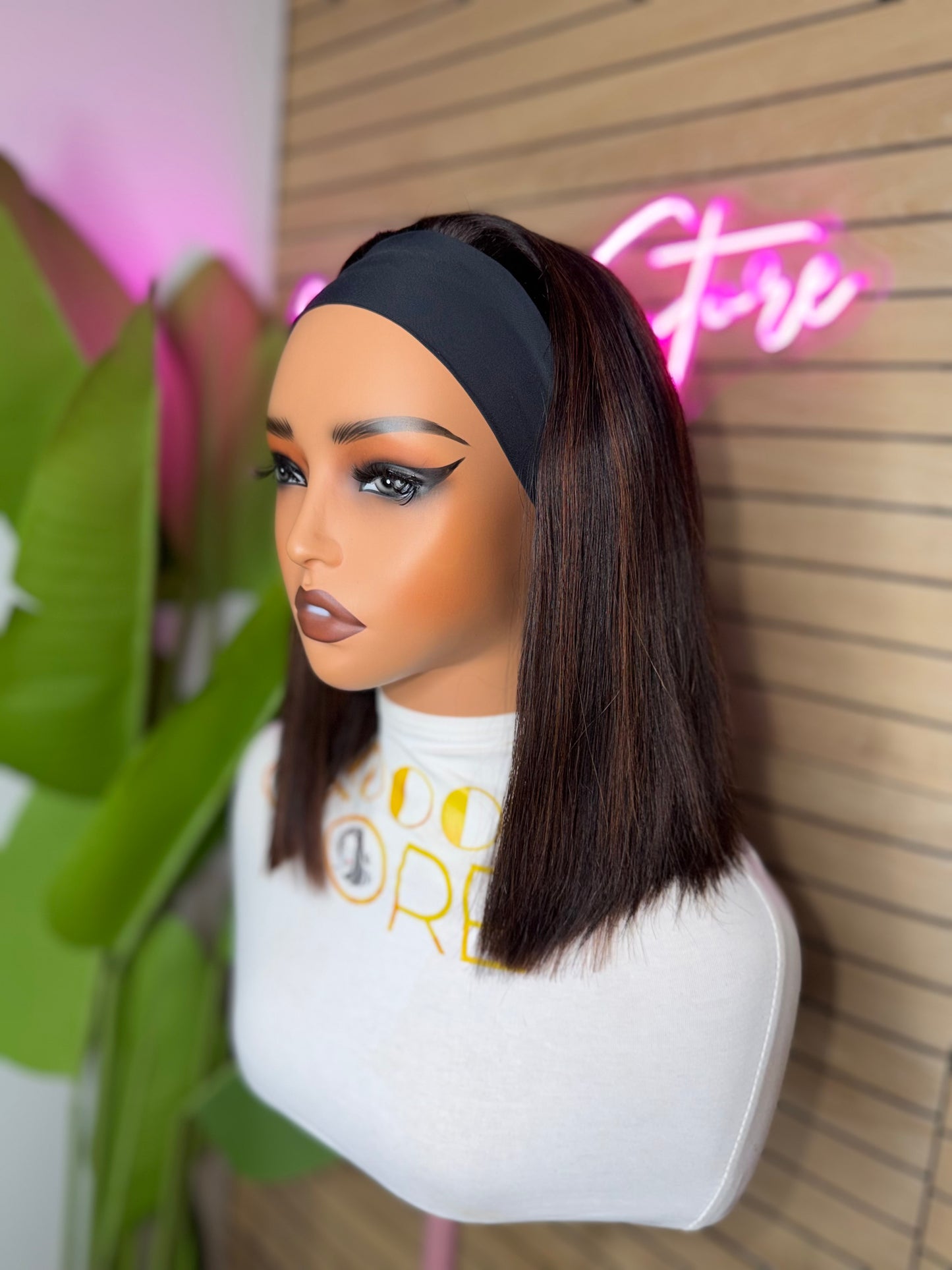 250% density Headband wig straight