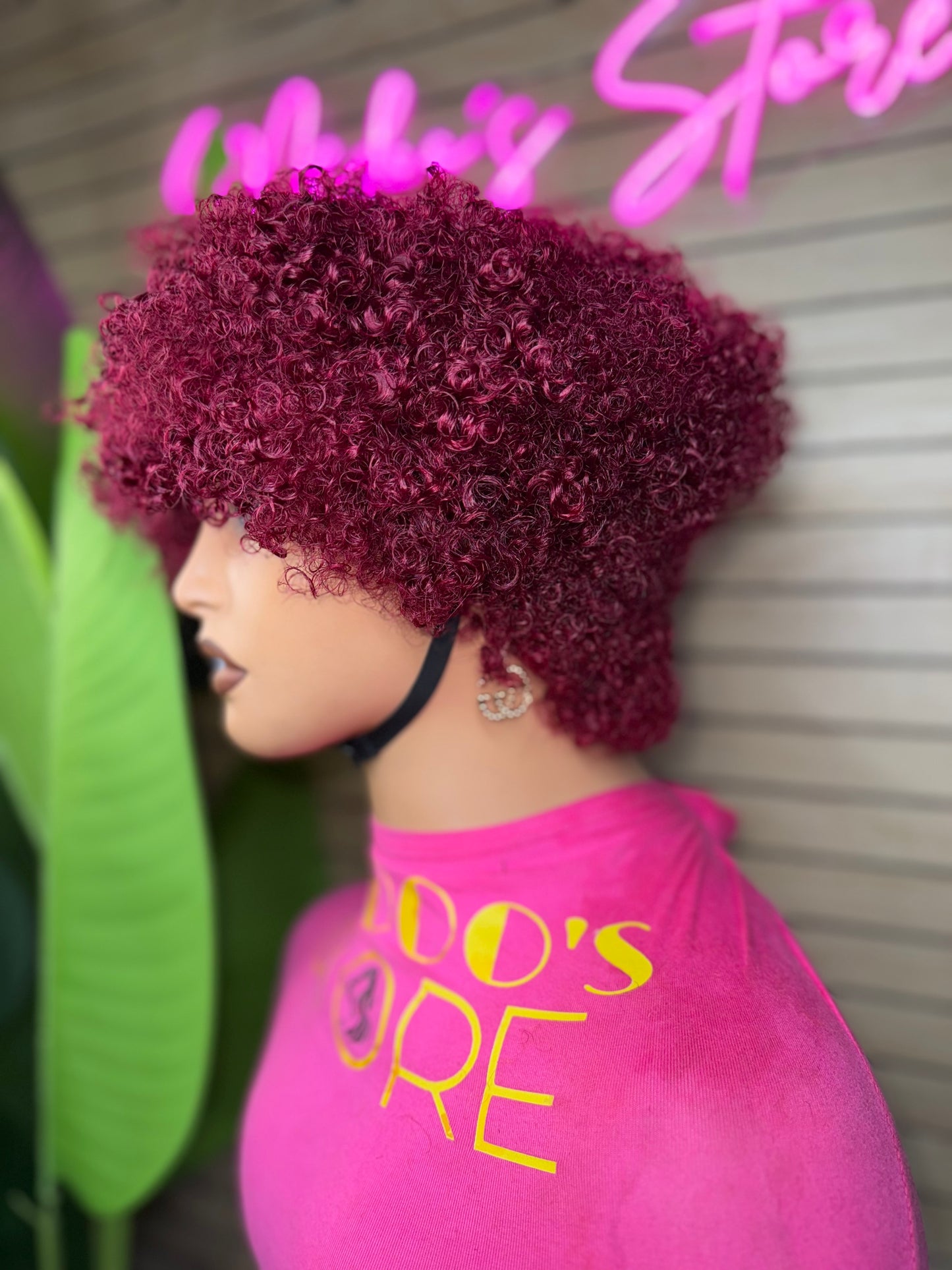 Pixie cut 100% human curly wig 200 density