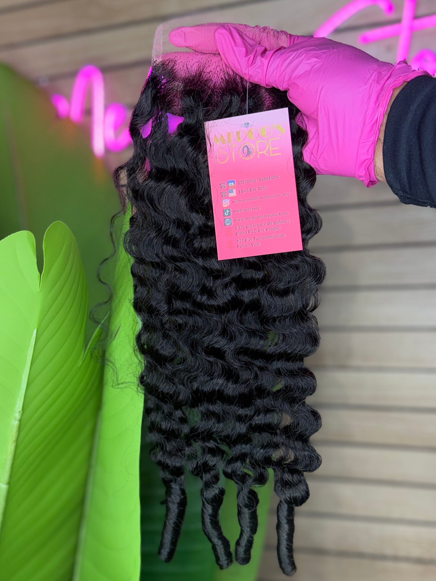 Closure HD Burmese curly 4x4