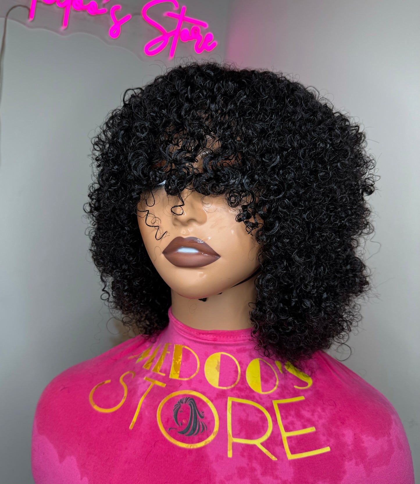 TAN Afro curly wig