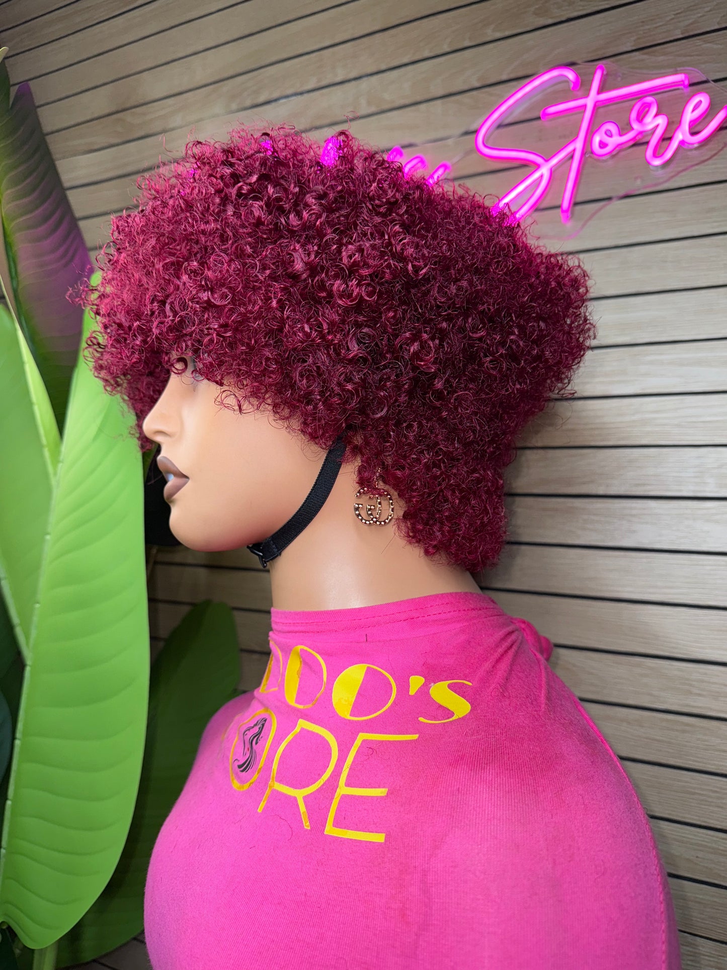 Pixie cut 100% human curly wig 200 density