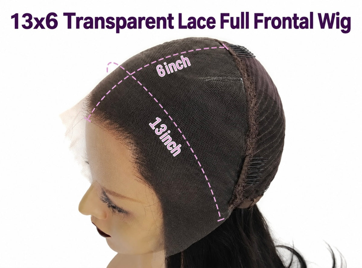 Bob wig 13x6 straight frontal transparent