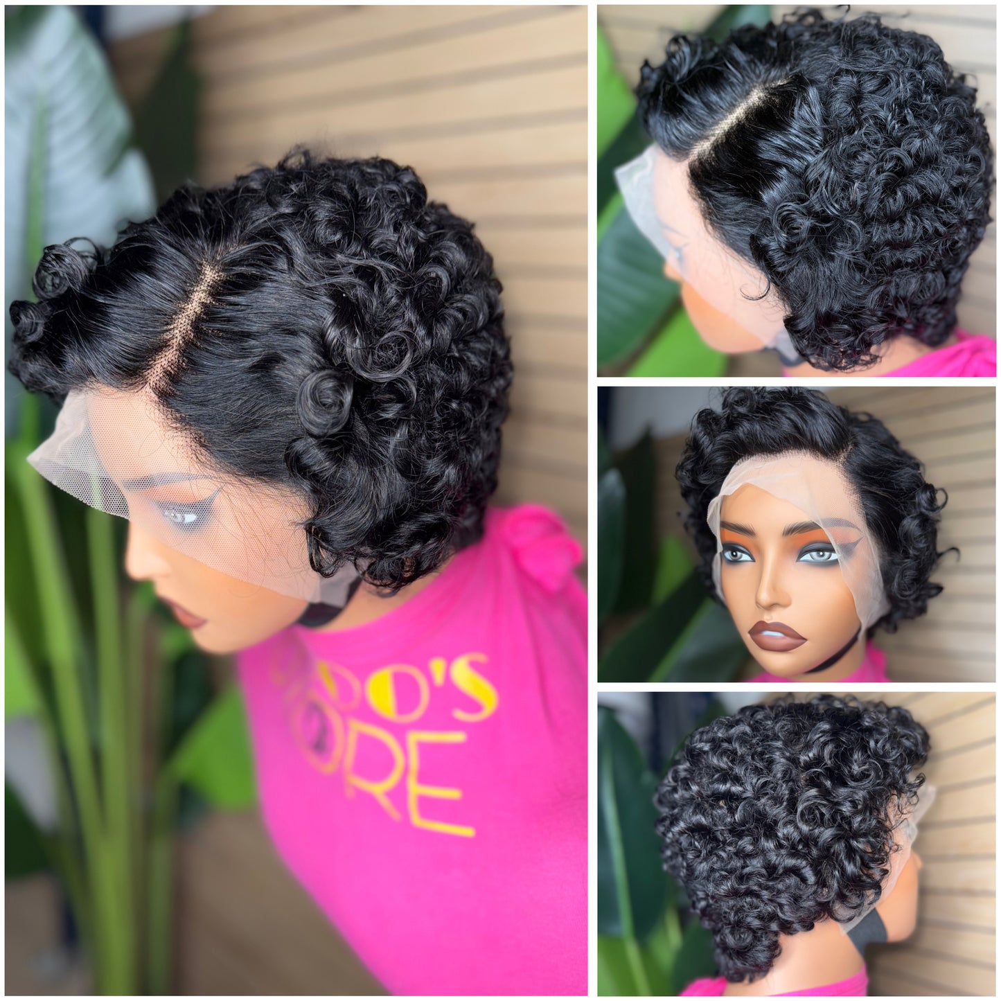 New Pixie wave cut 13*4 wig