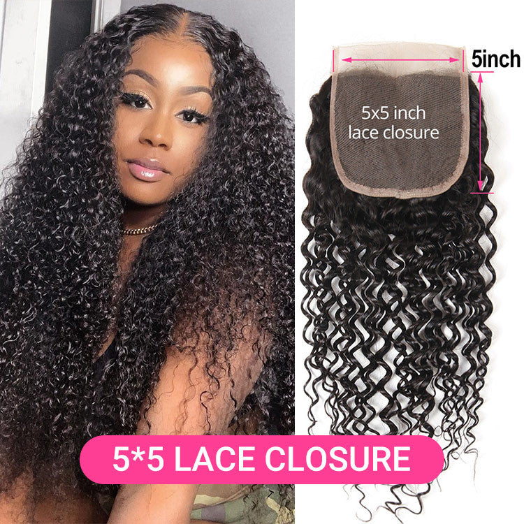 Closure kinky curly 5x5