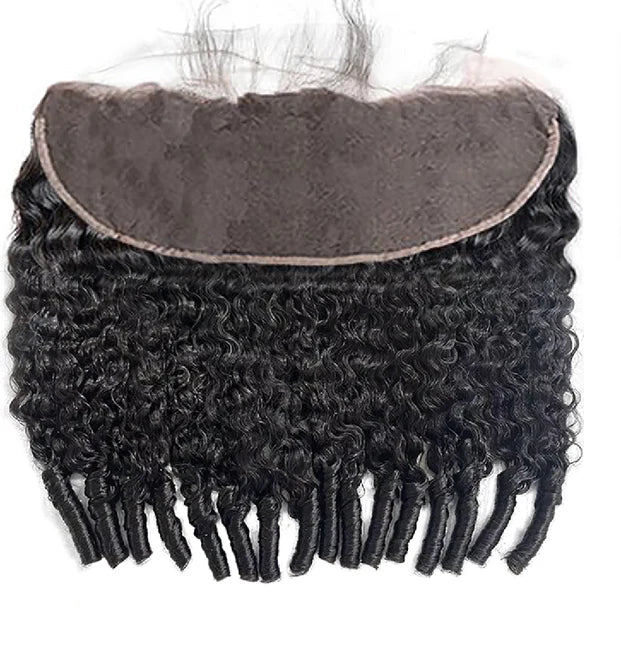 HD Burmese curly 13X4 lace frontal
