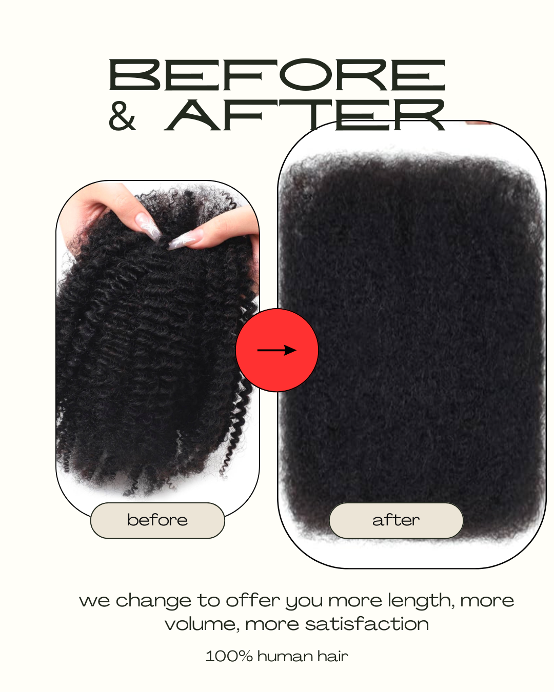 Afro curly Bulk hair