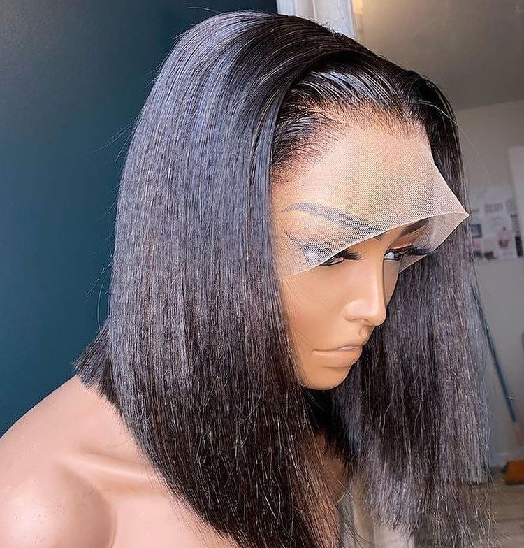 Straight bob HD lace M lagos hairline 13*4