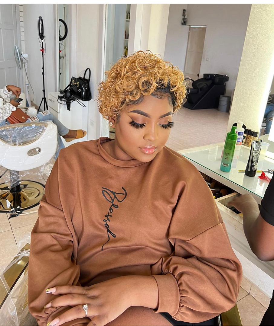 Pixie cut 13*4 wig