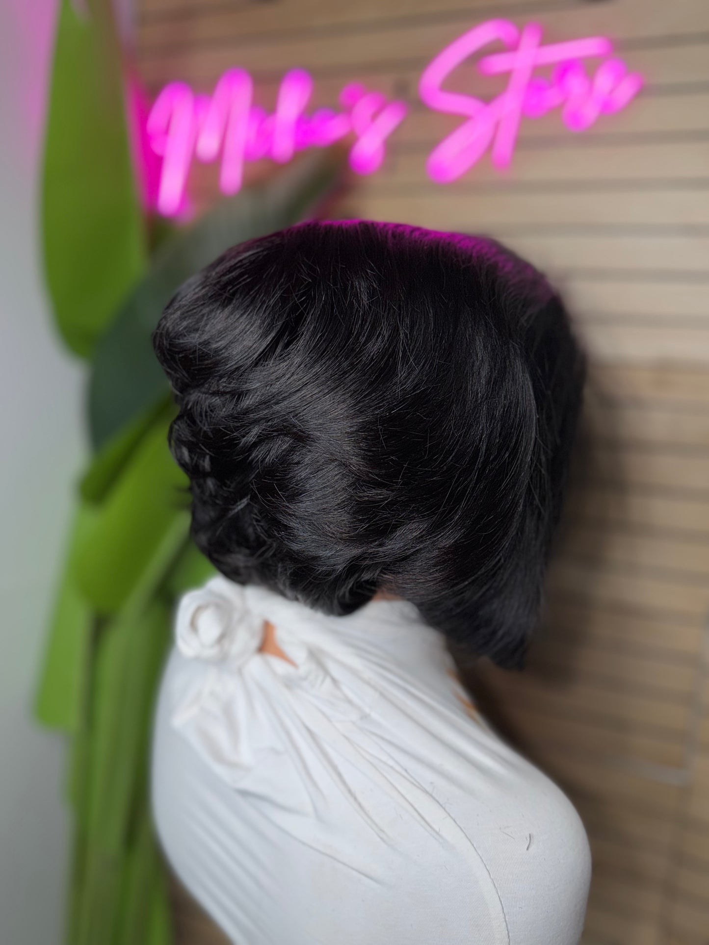 NEW Pixie cut straight 300 density 13*4  wig