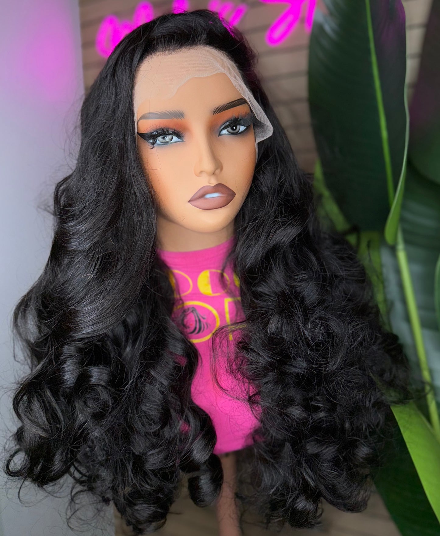 Frontal bouncy wig 250 density
