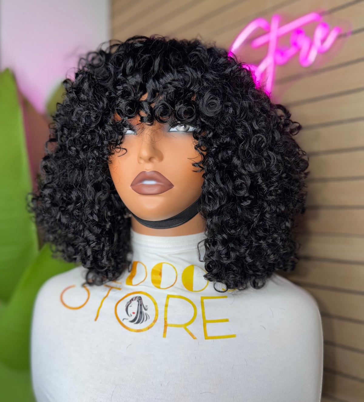 Tiana frange water Curly 300% density