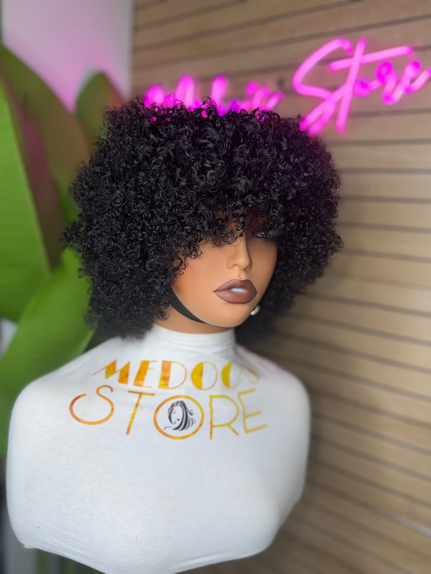 Frange kinky curly short 180%