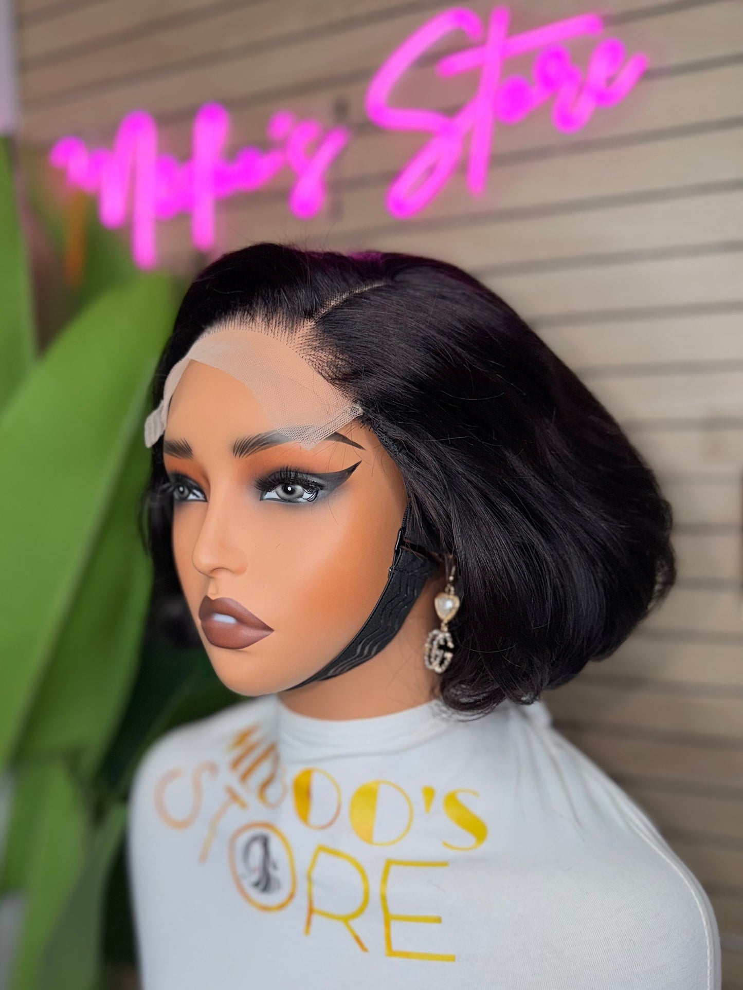 5x5 glueless wig NEW Pixie cut straight 200 density