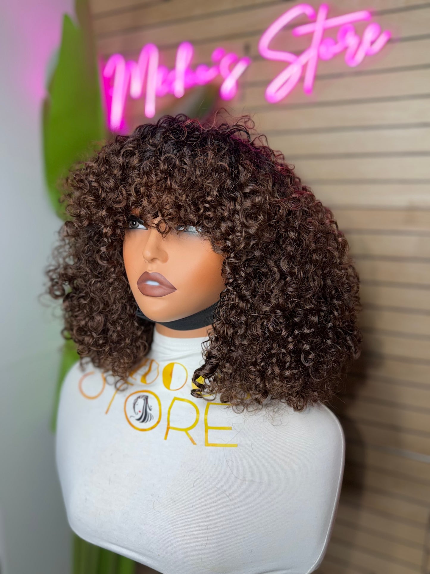 Frange pixie Curly 300% density