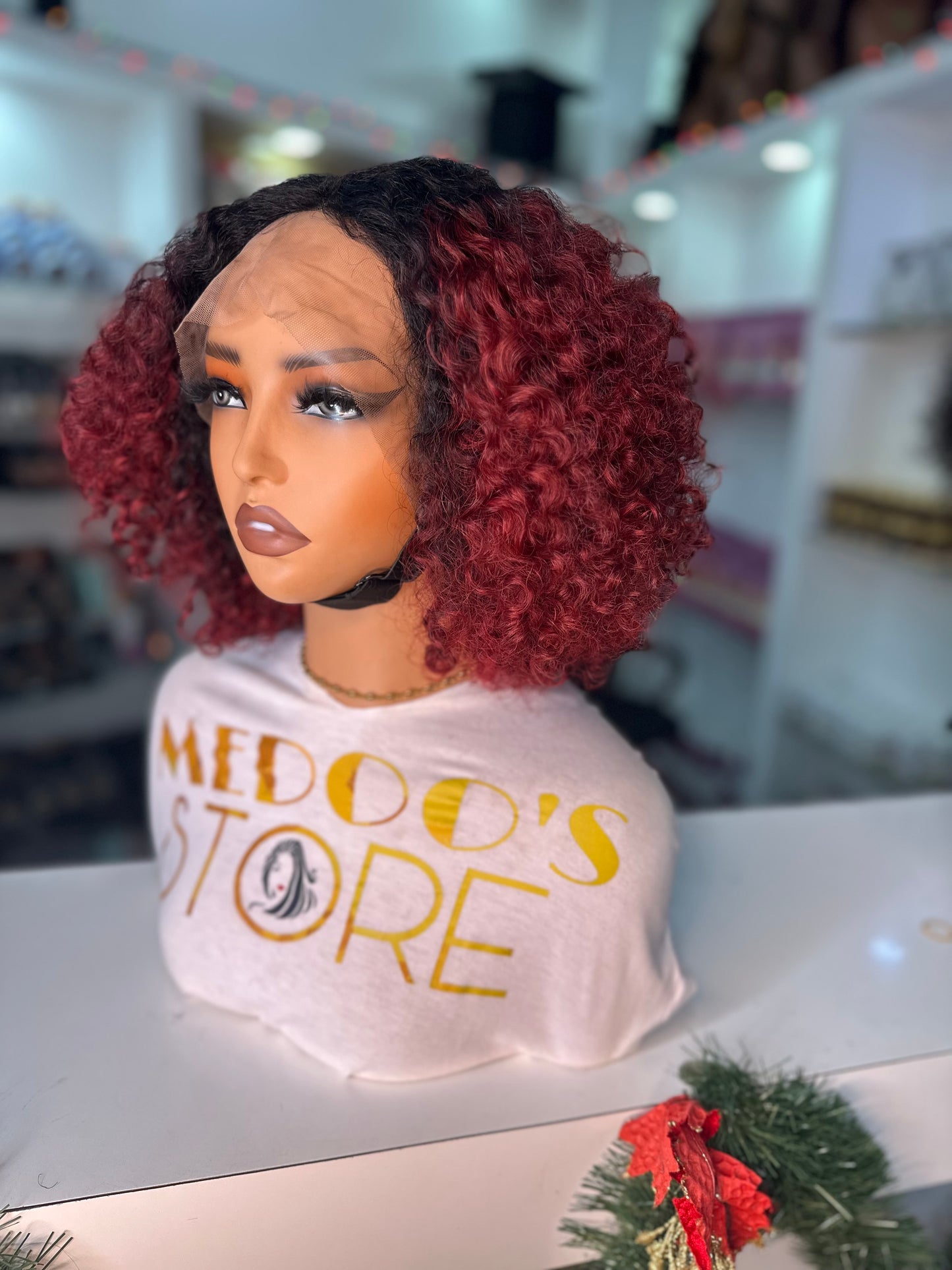 T part part Curly  wig