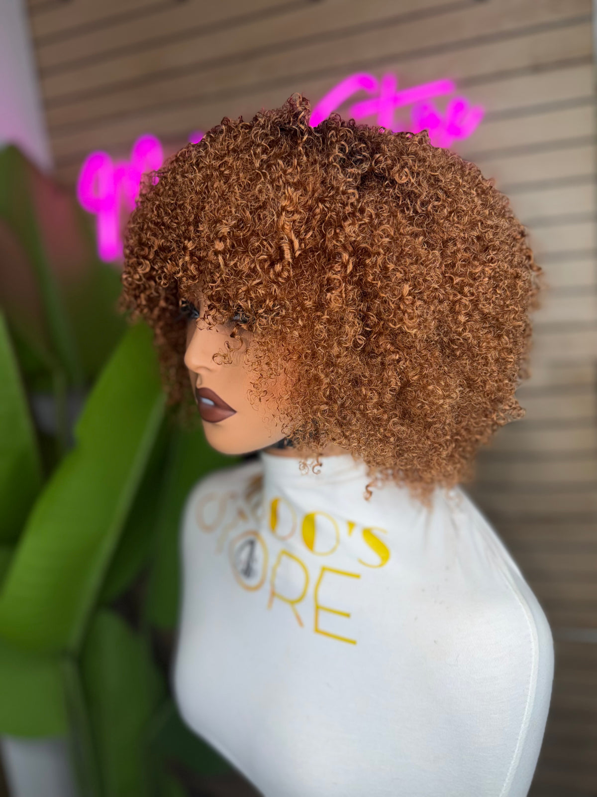 Frange kinky curly short 180%