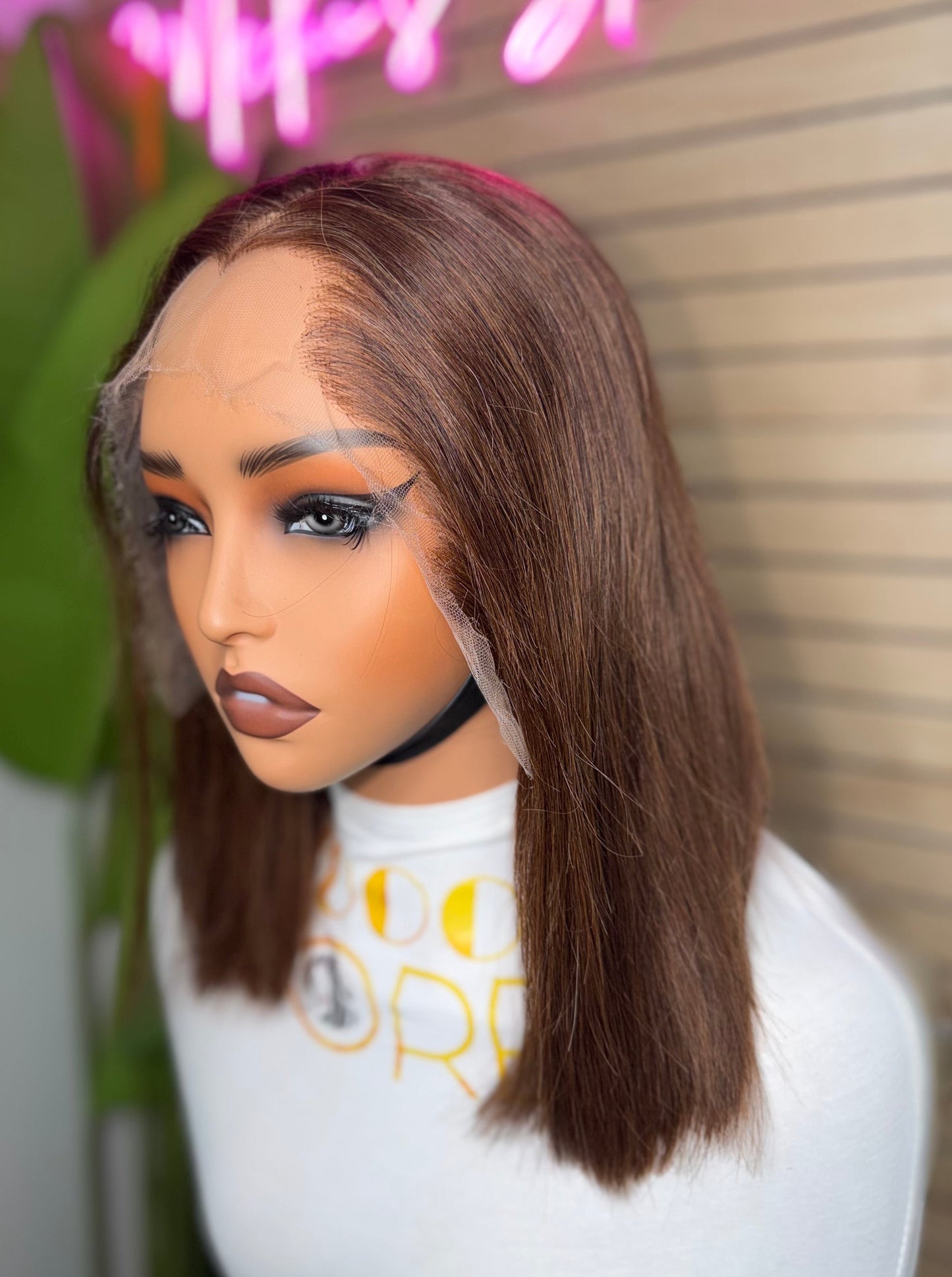 Straight bob HD lace M lagos hairline 13*4