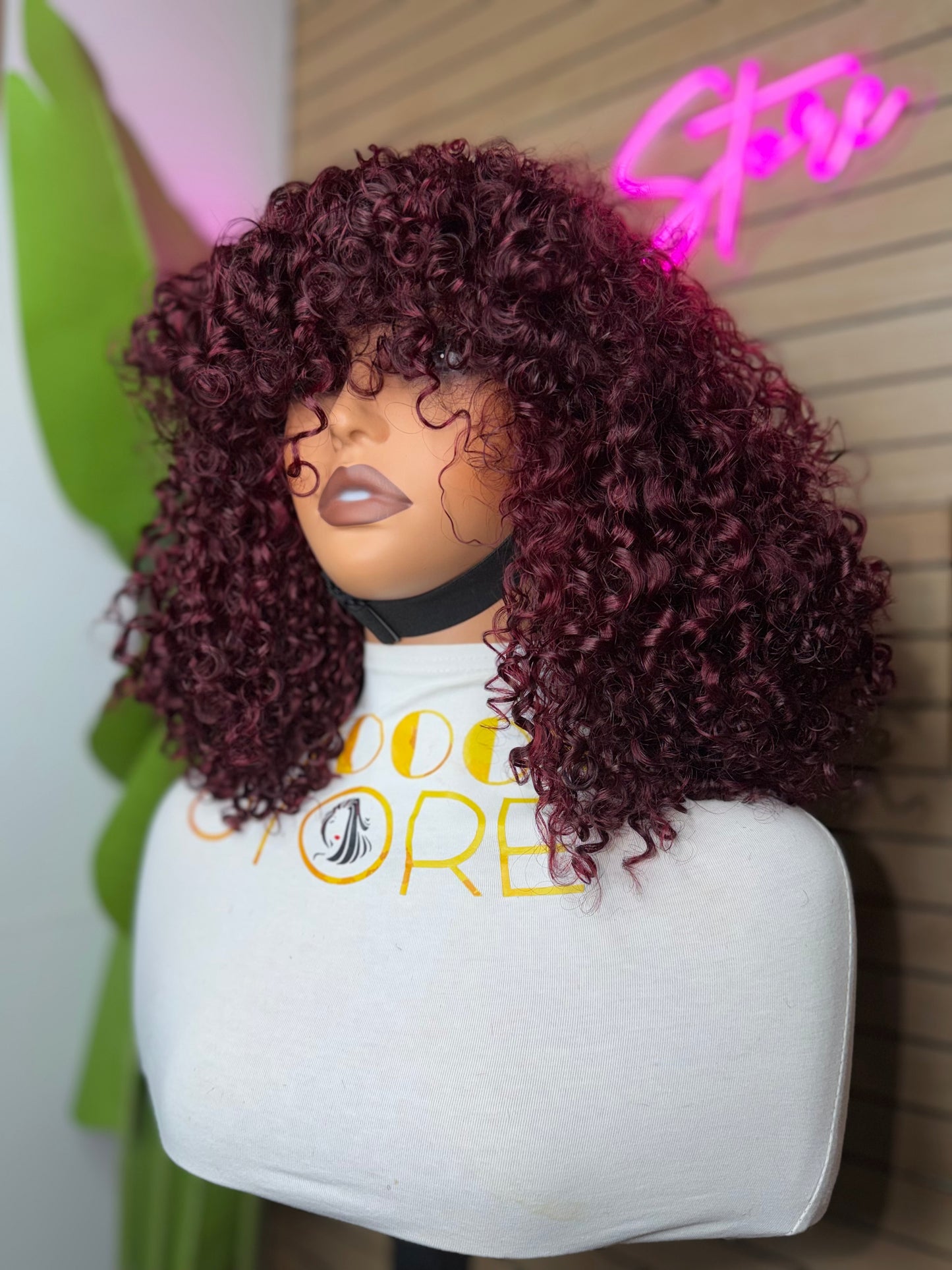 Frange pixie Curly 300% density