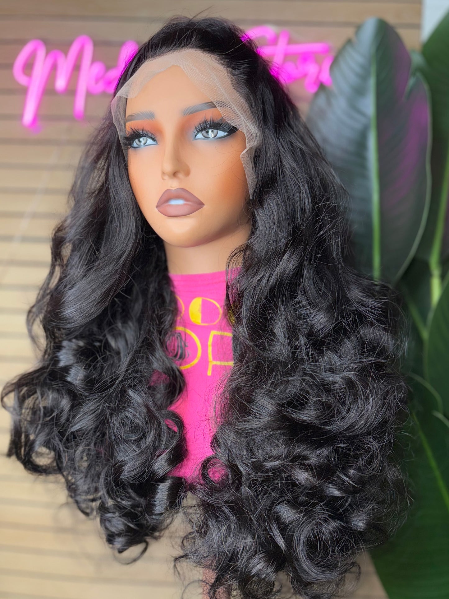 Frontal bouncy wig 250 density