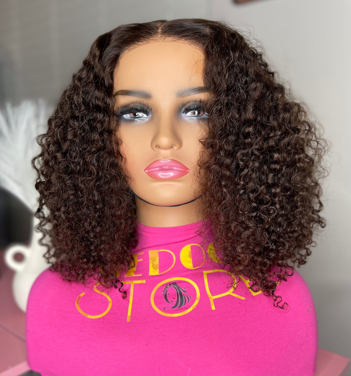 #4 Wear and go curly wig 5*5