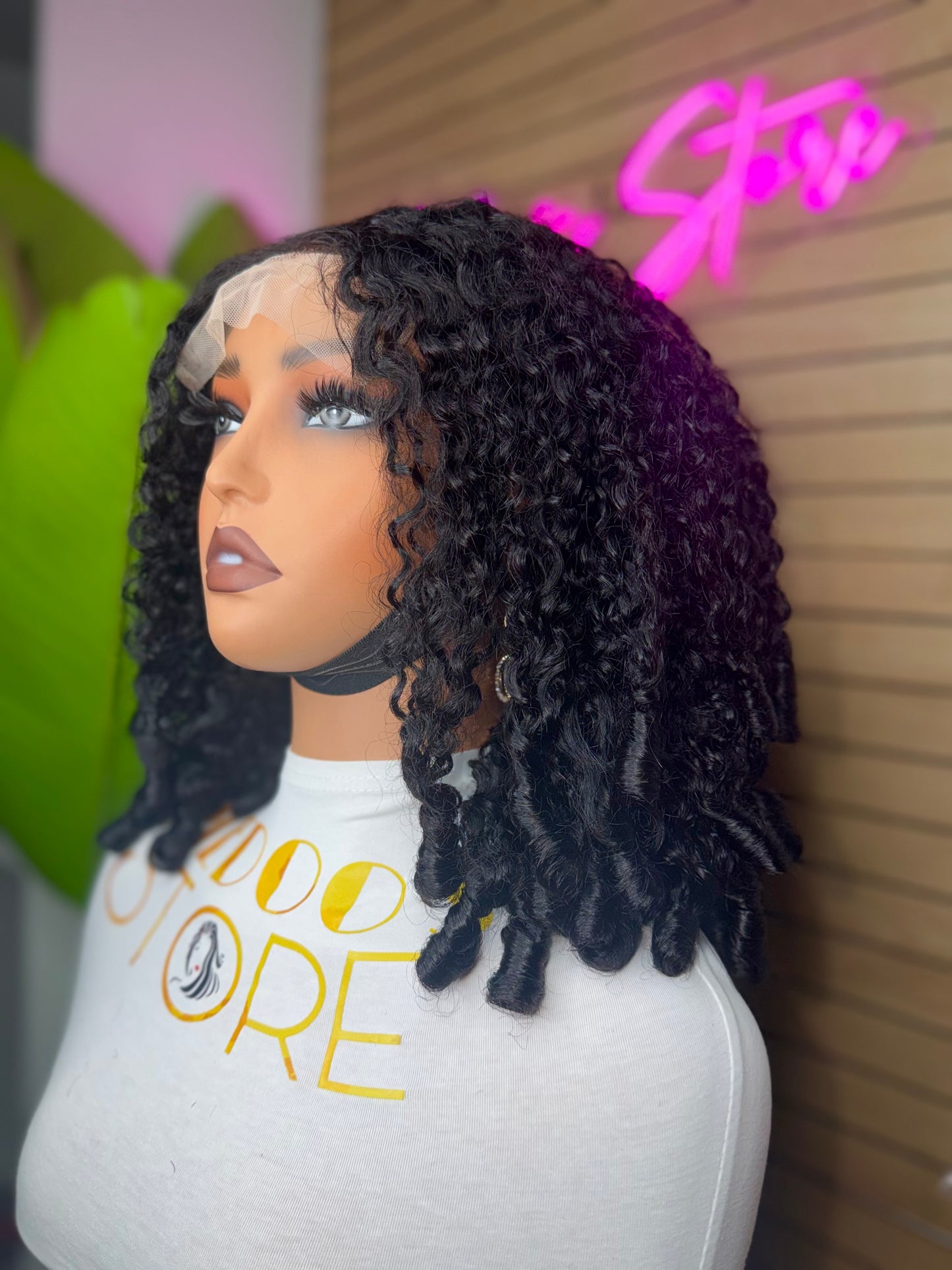 Burmesse 5x5 curly wig 300density