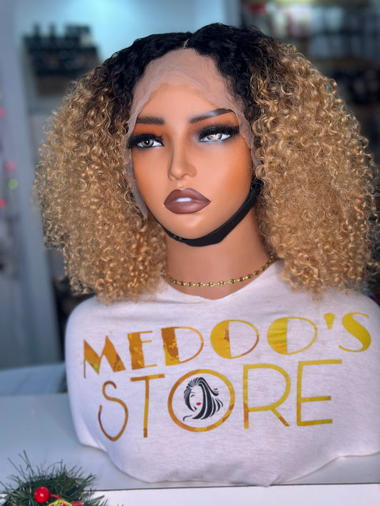 T part part Curly  wig