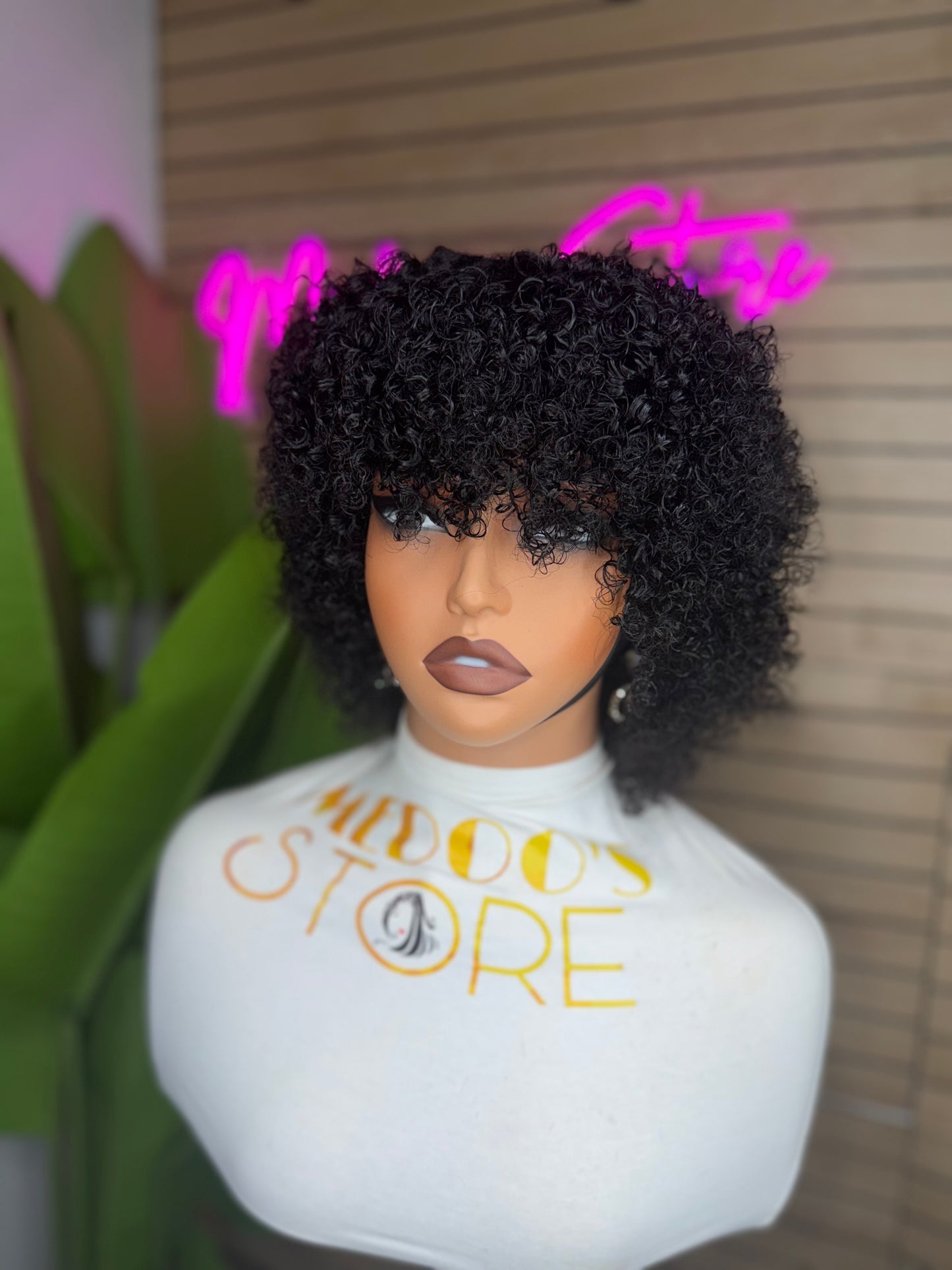 Frange kinky curly short 180%