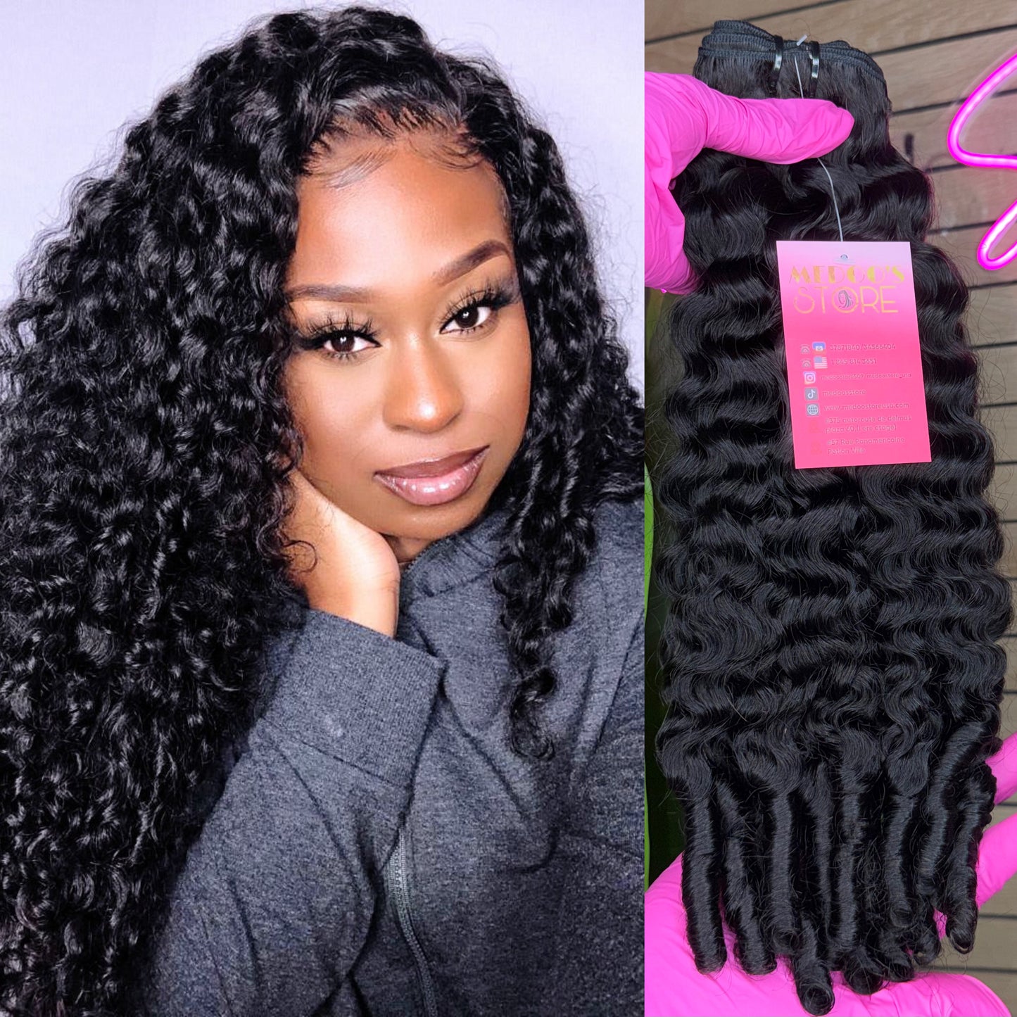 BURMESE CURLY Hair Bundle  [1PC]
