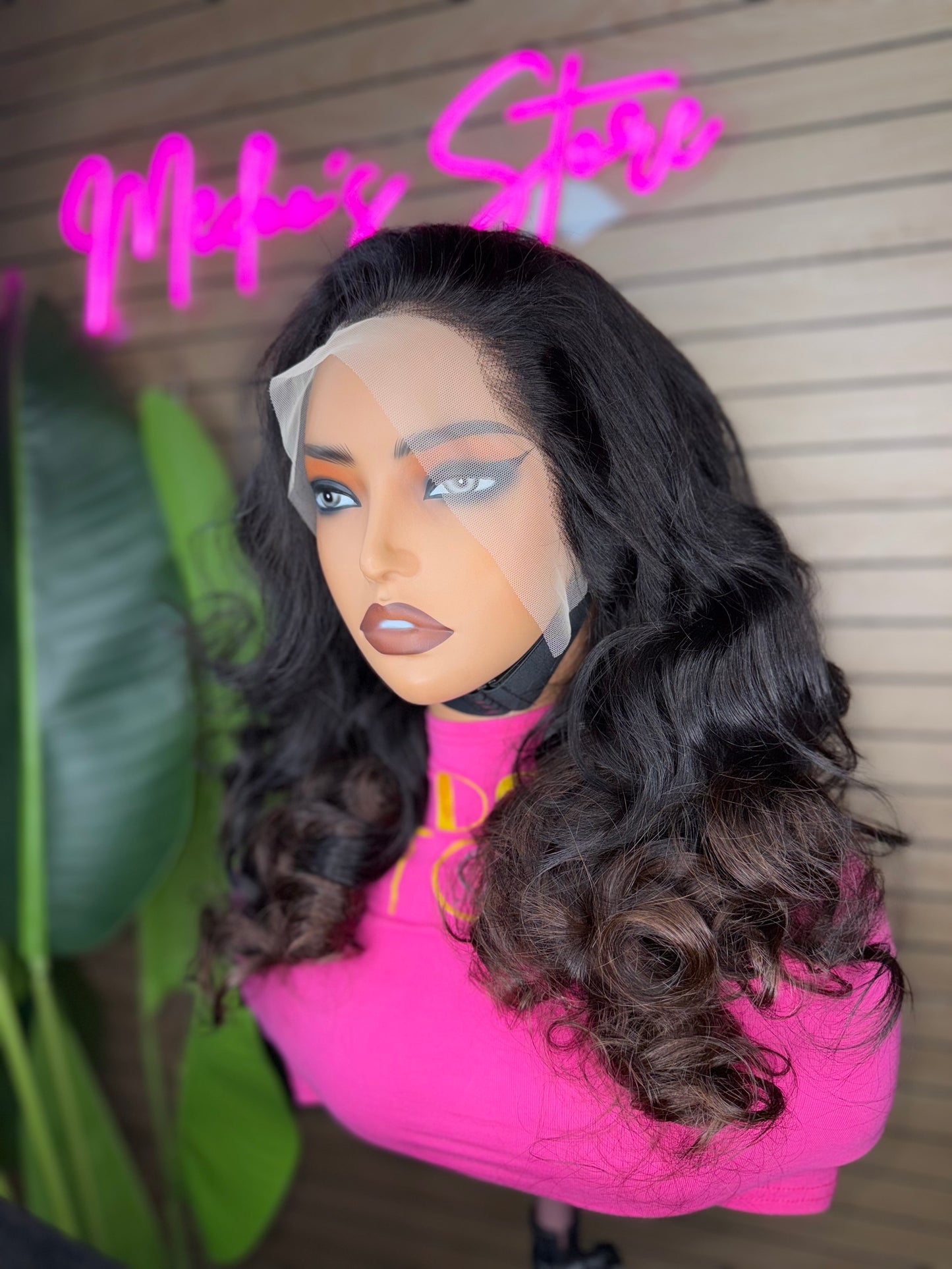 Frontal bouncy wig 250 density