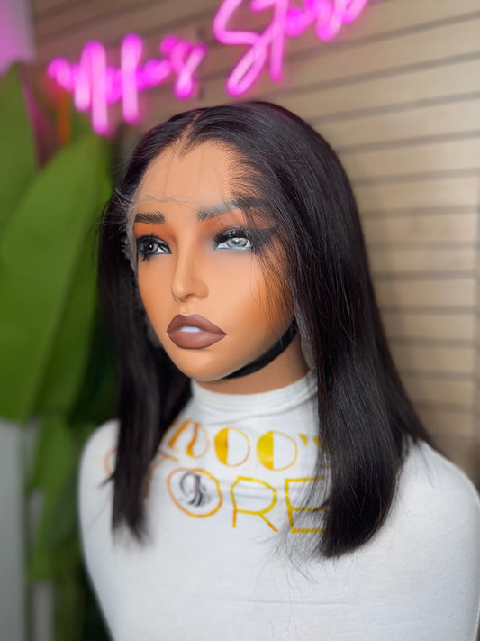 Straight bob HD lace M lagos hairline 13*4