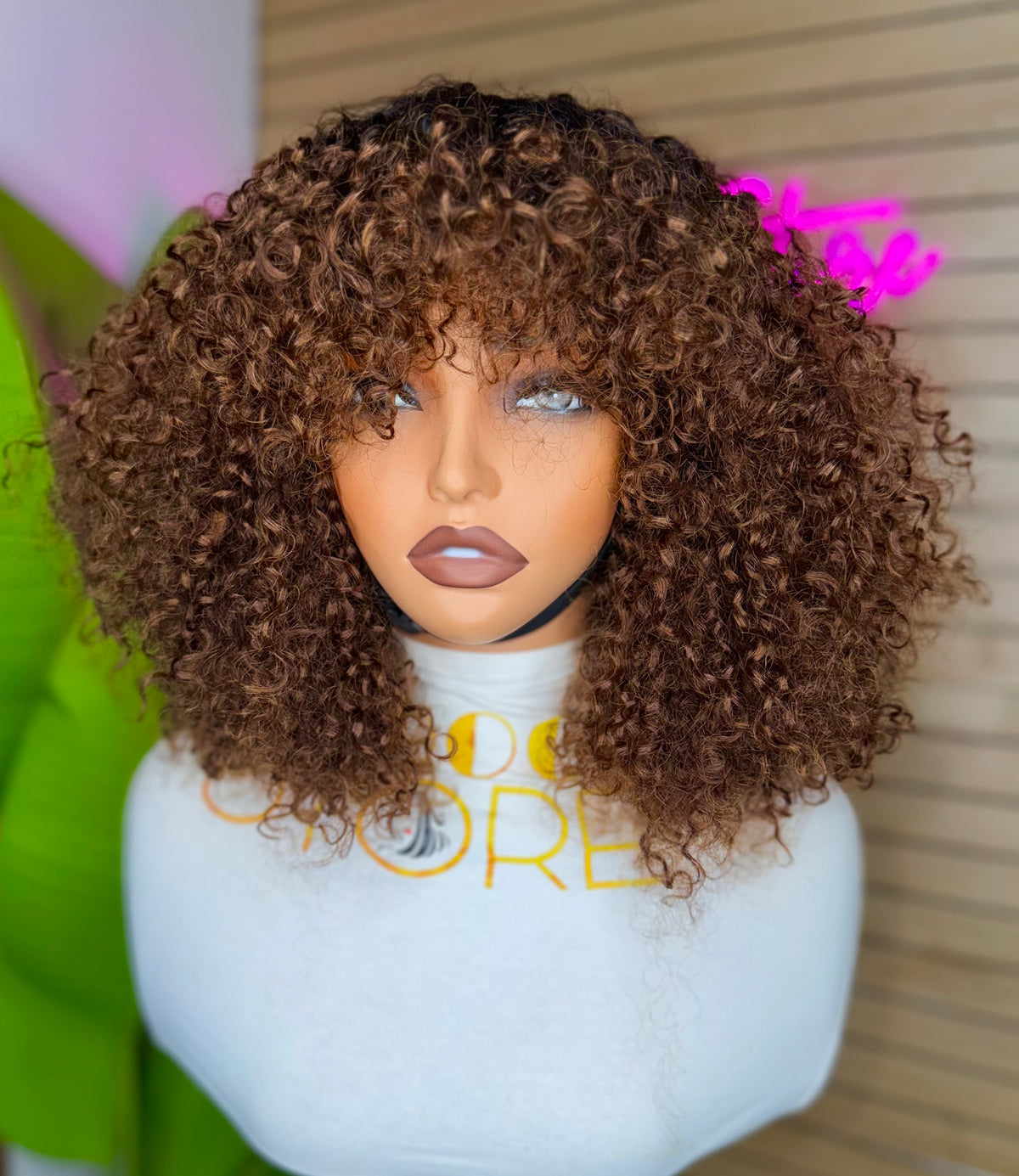 Frange pixie Curly 300% density