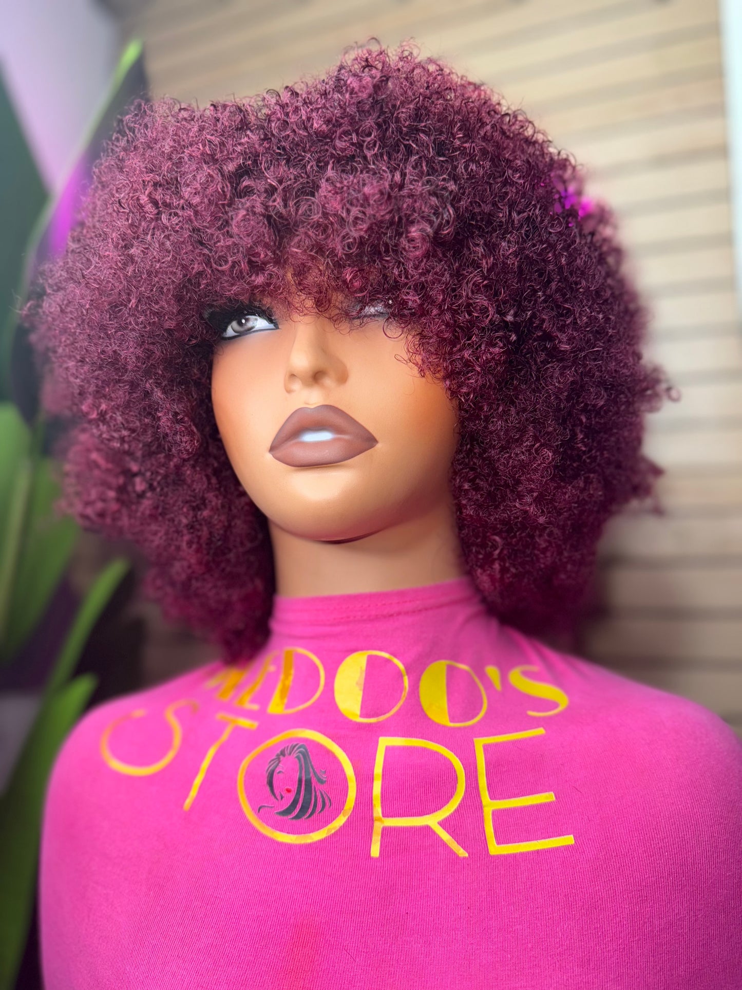 frange new curly wig  traditionel