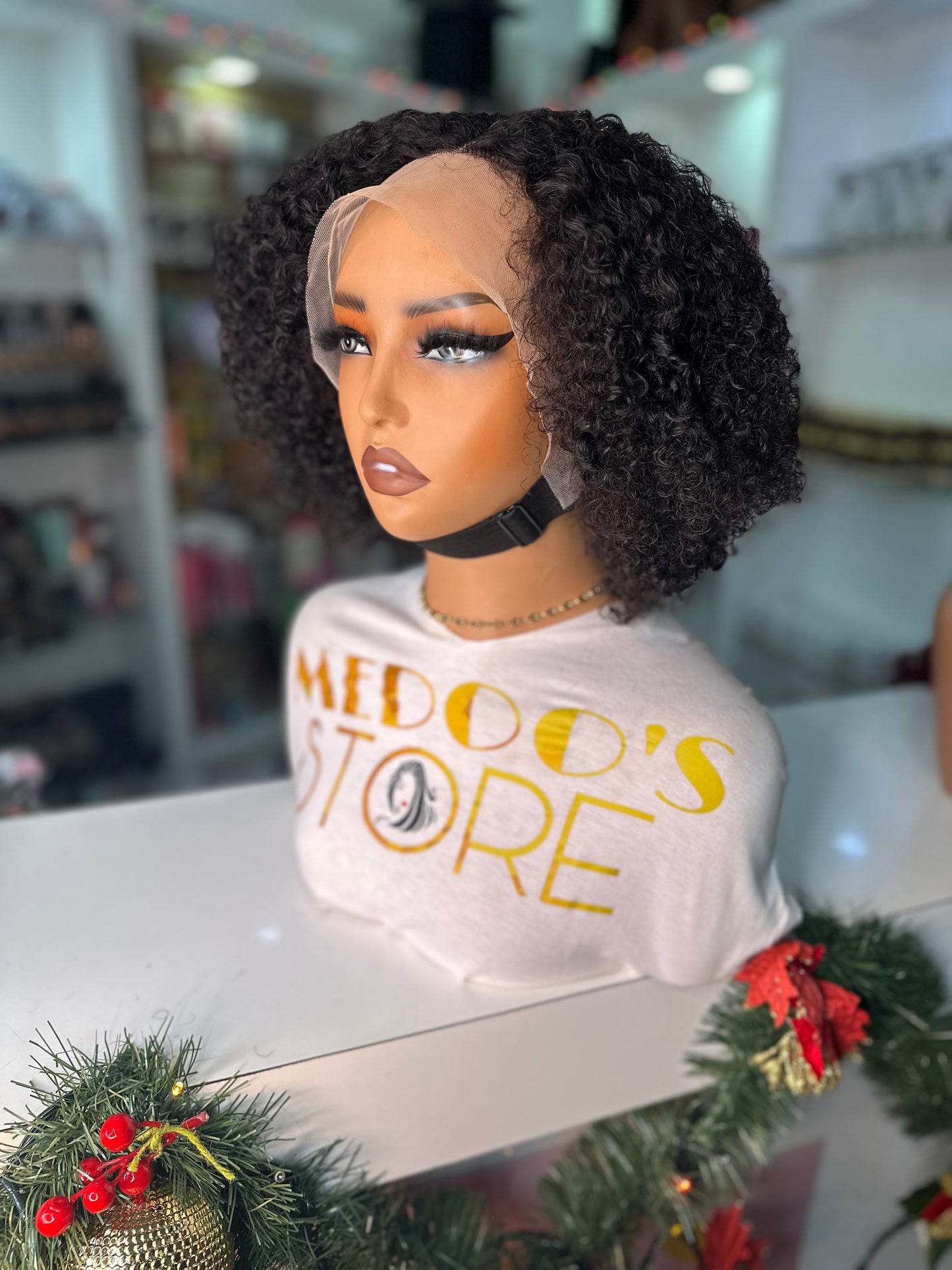 T part part Curly  wig