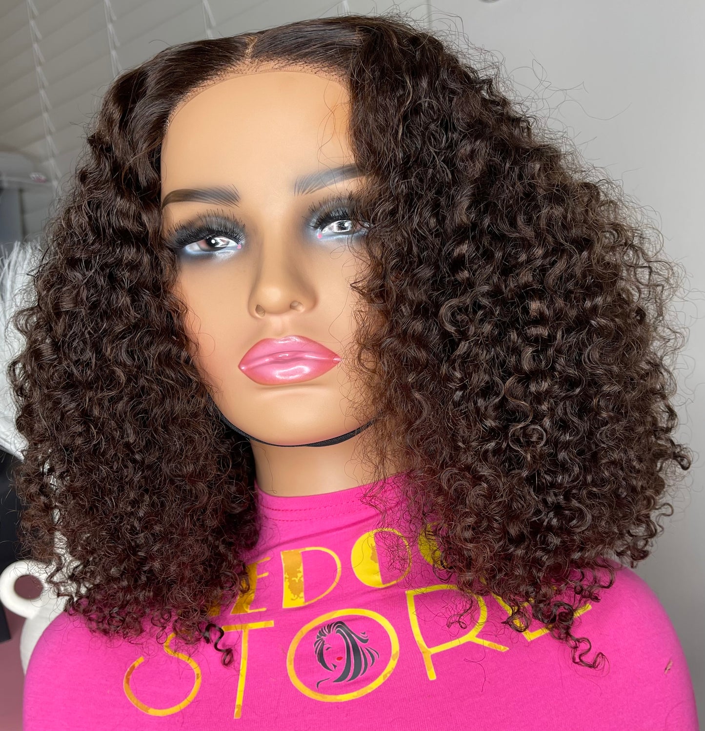 #4 Wear and go curly wig 5*5