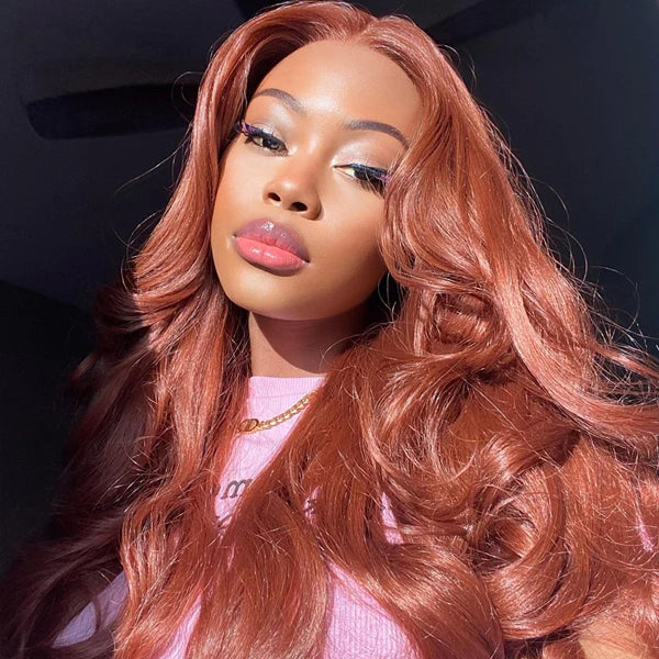 Color #33 Wig full frontal 13x4 body wave 200% density