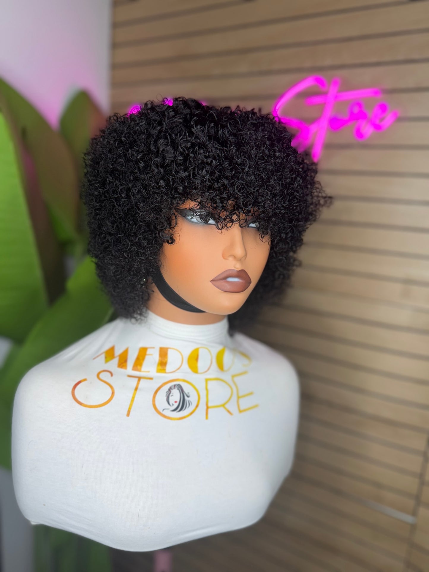 Frange kinky curly short 180%