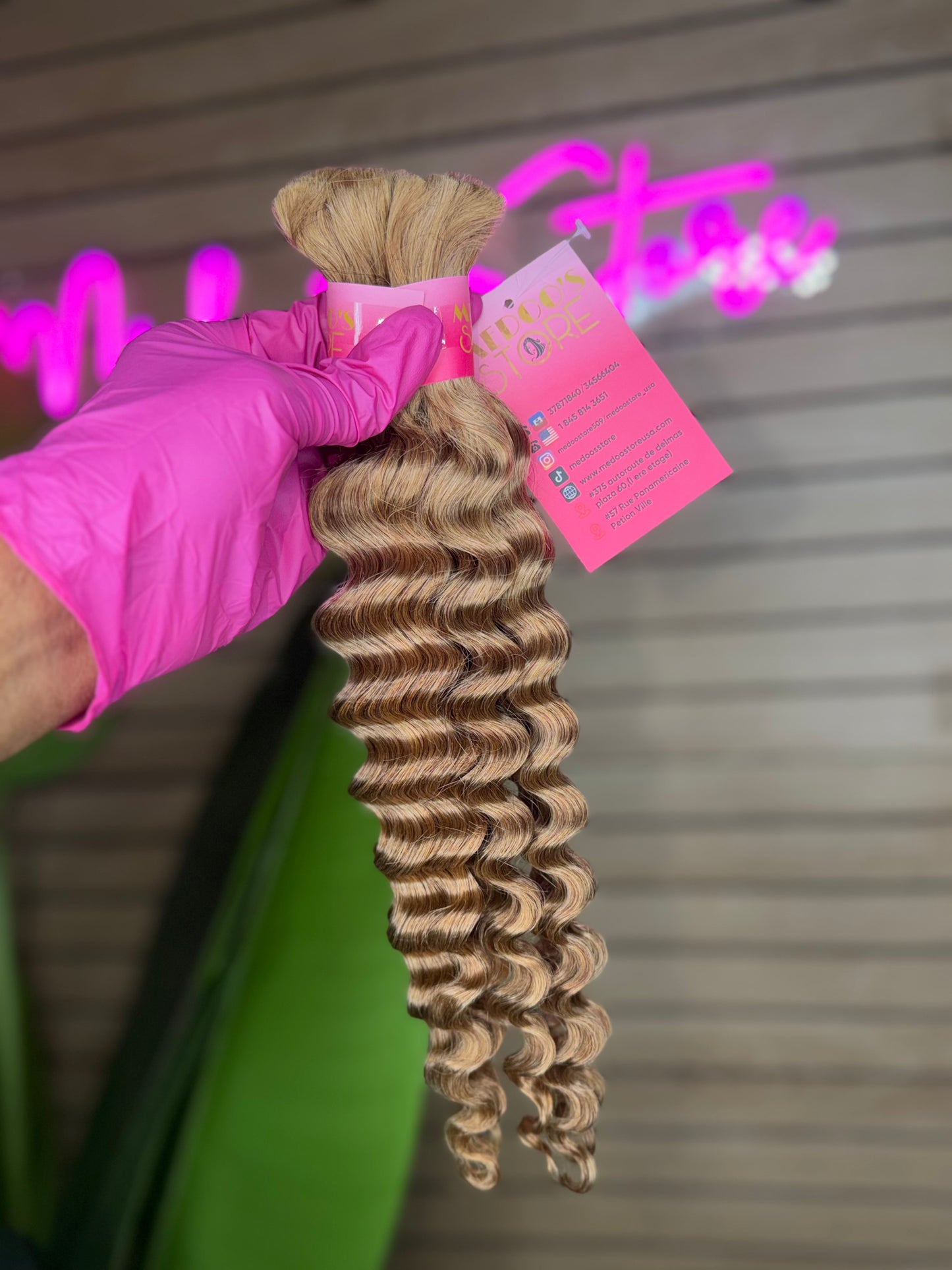 Bulk human hair deep wave for braiding boho