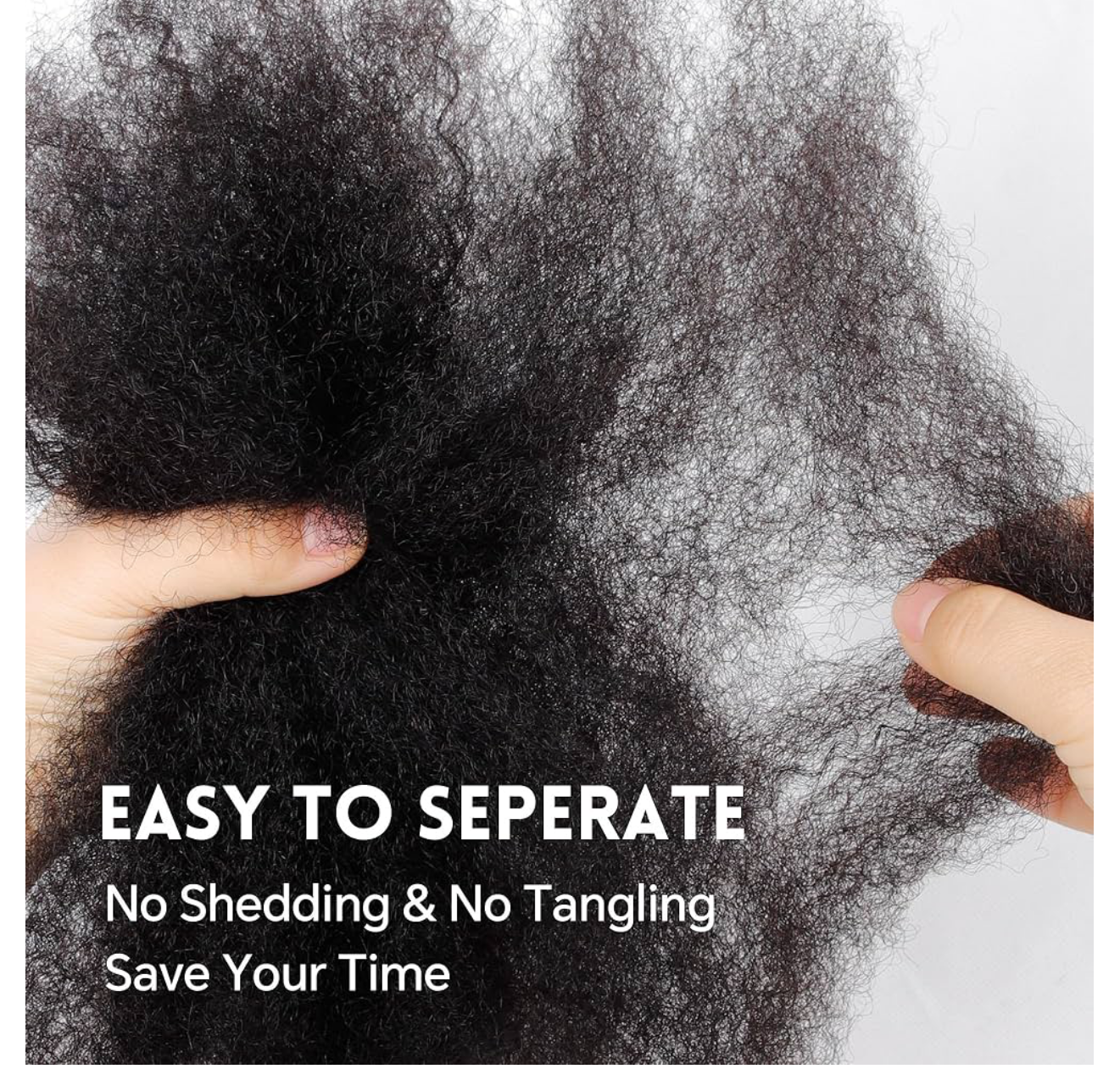 Allonge Limena afro kinky Bulk 100% human hair [50 gram / pk ]