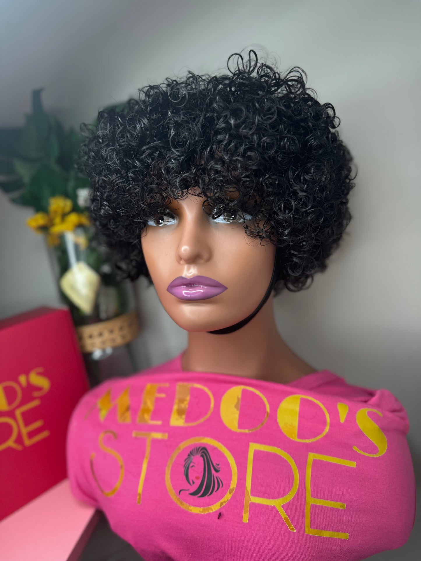 Curly wig 6 inch