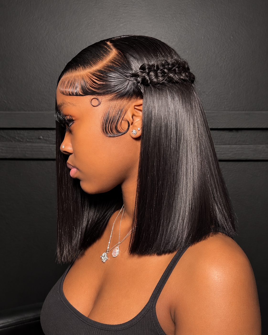 Bob wig 13x6 straight frontal transparent
