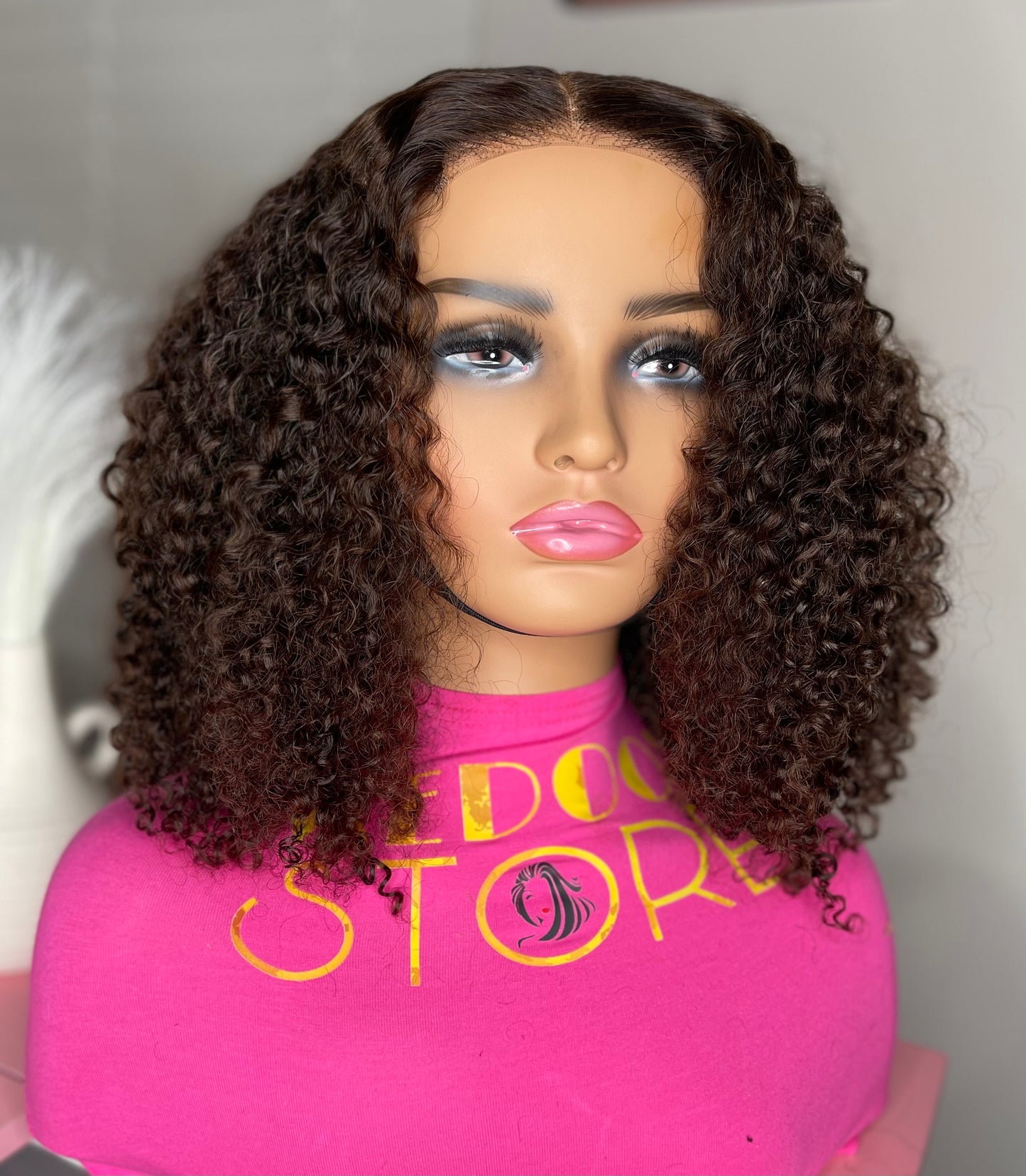 #4 Wear and go curly wig 5*5