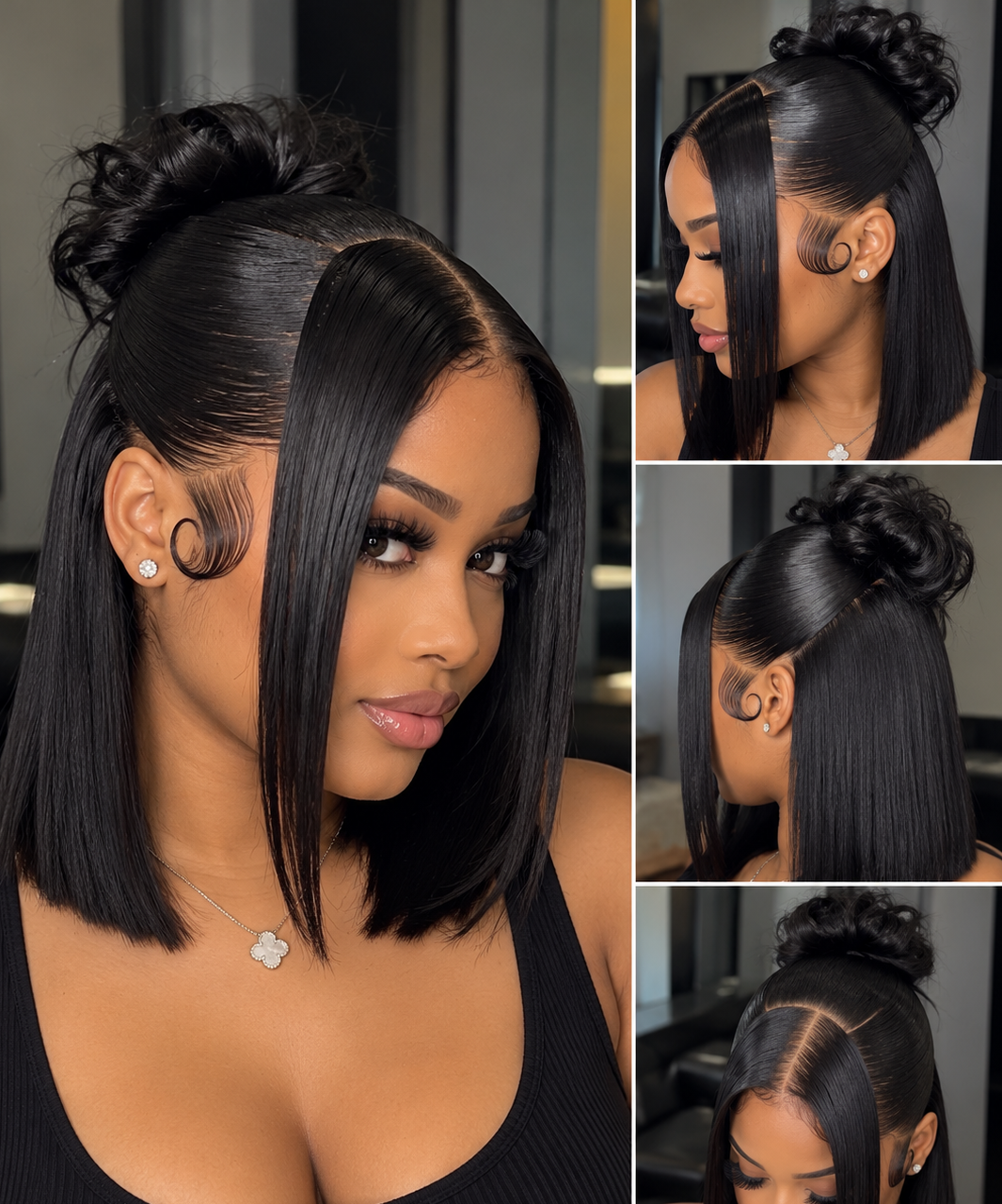 Bob wig 13x6 straight frontal transparent