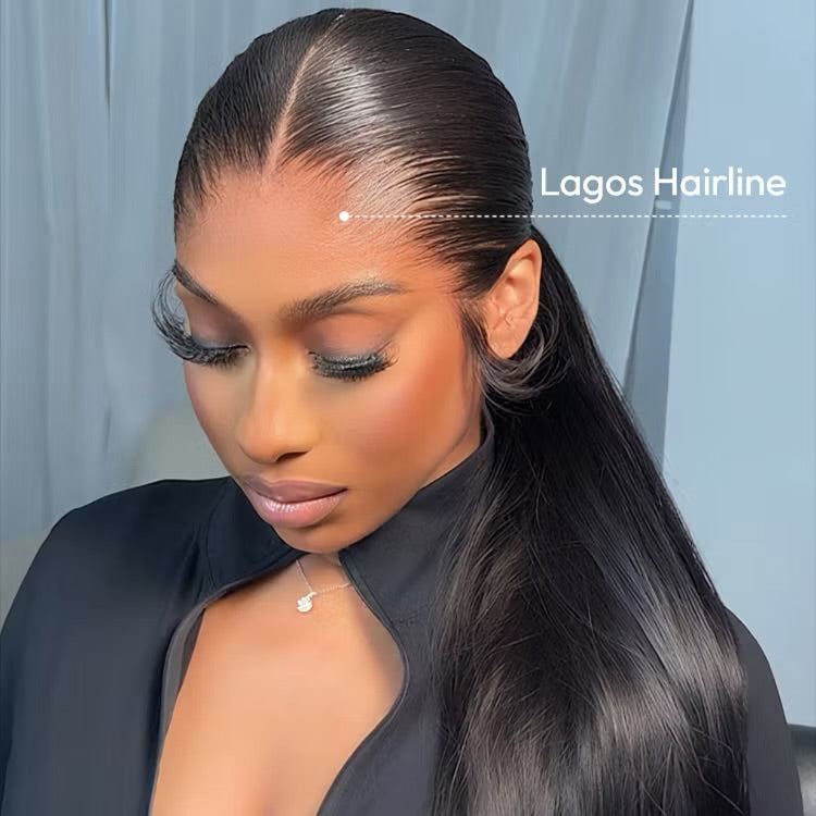 HD lagos M hairline straight 13X4 lace frontal