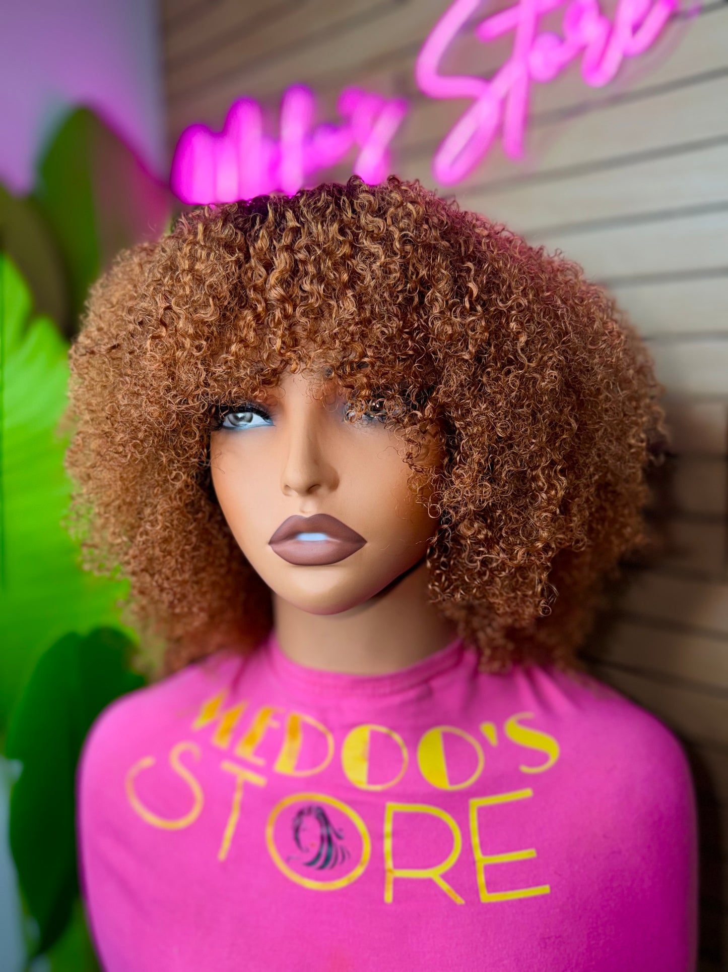 frange new curly wig  traditionel