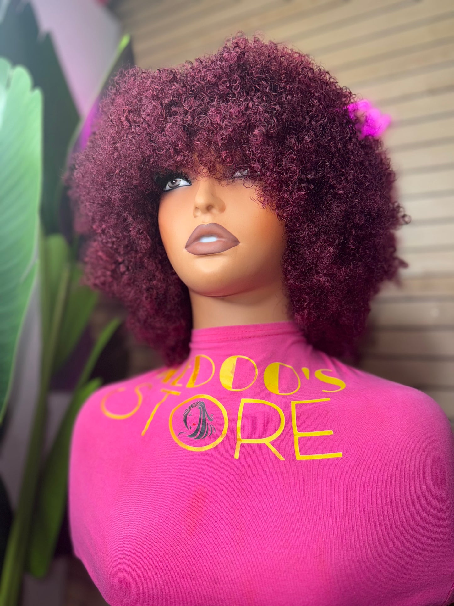 frange new curly wig  traditionel