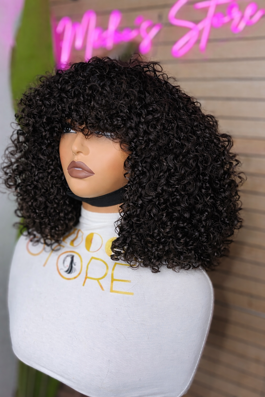 Frange pixie Curly 300% density