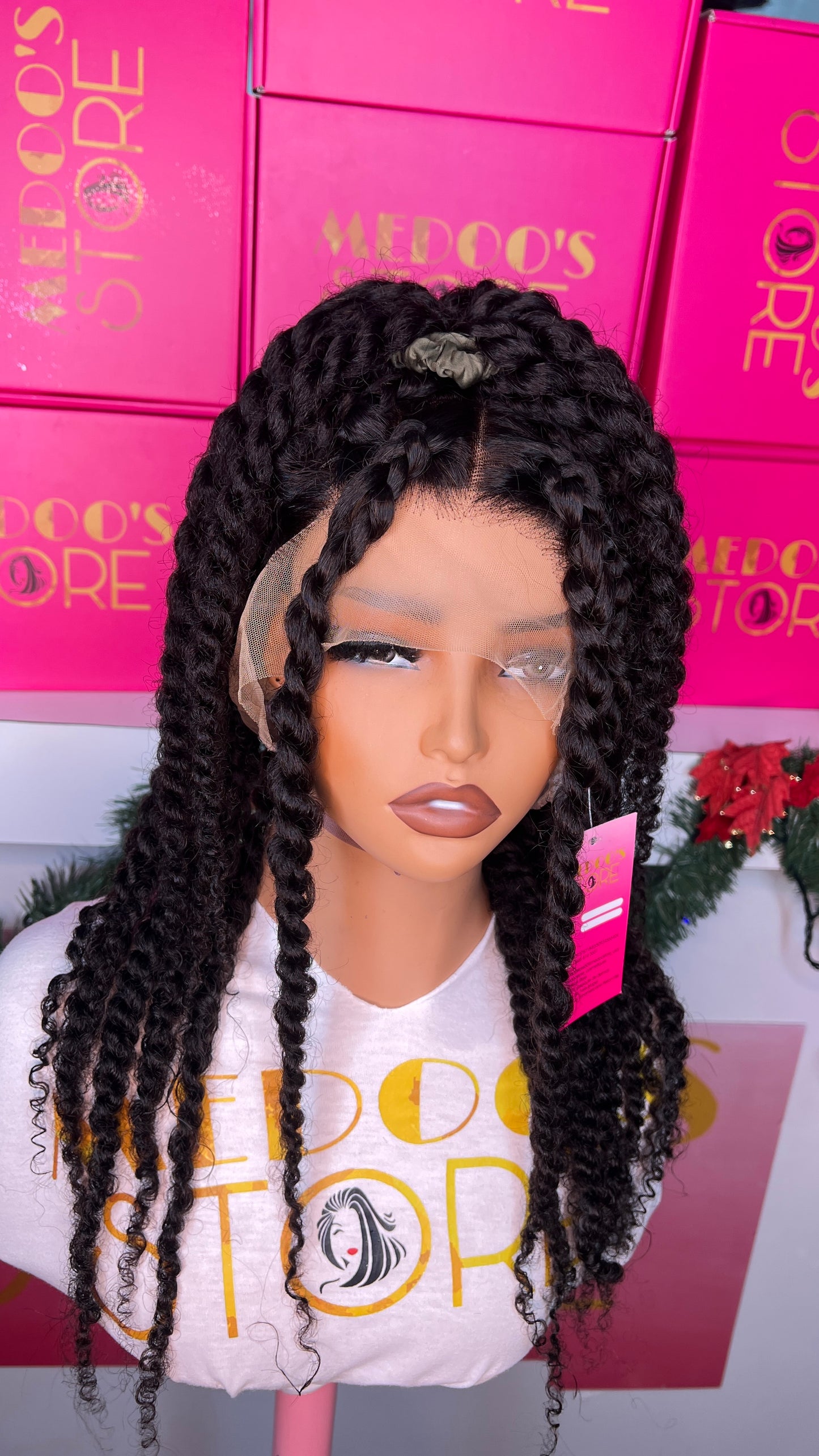 Wig full lace curly